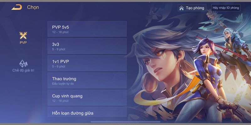 Các chế độ chơi chính trong Liên quân Mobile