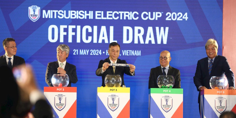 Lễ bốc thăm ASEAN Cup 2024 được Hà Nội đăng cai tổ chức hồi tháng 5
